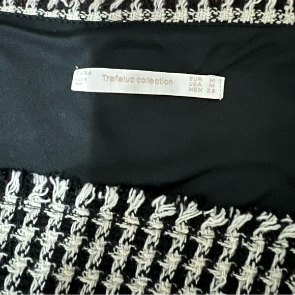 ZARA Black/white Gingham Overall Dress - Picture 3 of 3